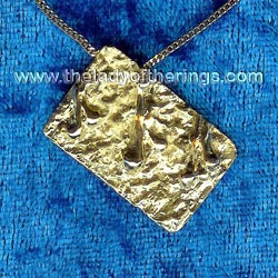 gold drops pendant